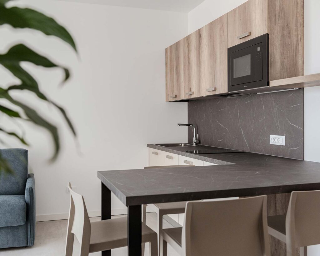 cucina appartamento vacanza blu horizon