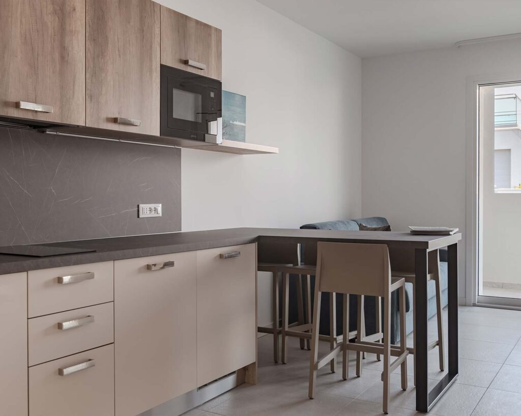 cucina appartamento vacanza urban view plus